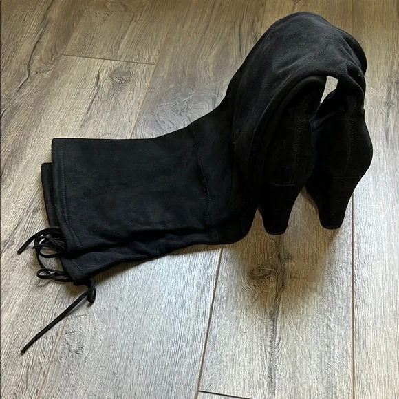 Steve Madden Black Suede Women's Knee-High Boots Size 9 - Picture 5 of 9